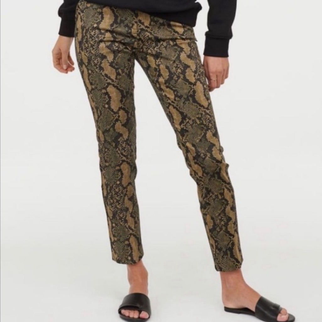 Nwt H&M Python Snake Print Pants